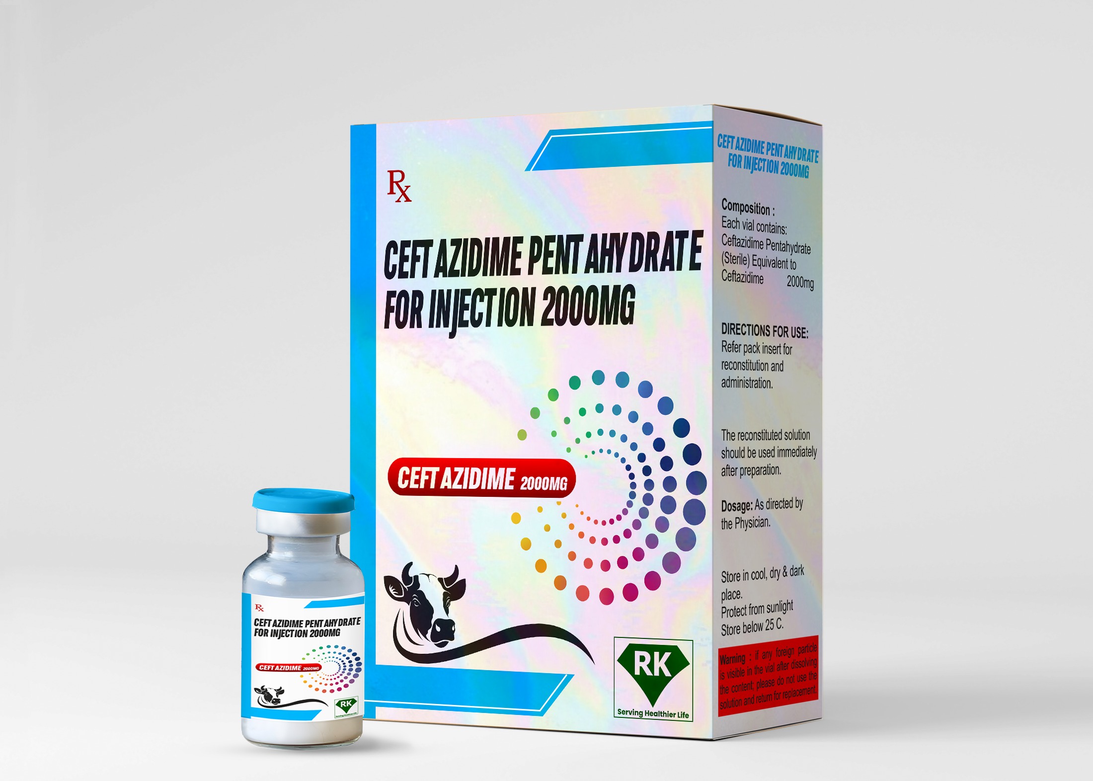 Ceftazidime Pentahydrate for injection 2000mg